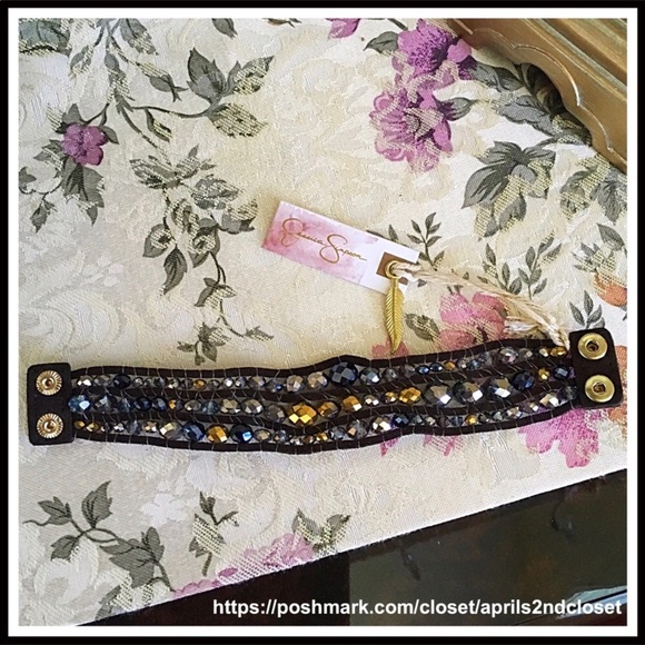 BOHO JEWELED BEAD STATEMENT FESTIVAL CUFF - Picture 4 of 8